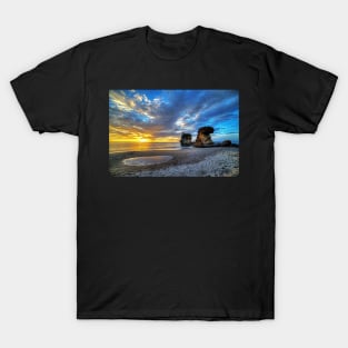 Anse Mamin Rock Formation at Sunset Saint Lucia Caribbean T-Shirt